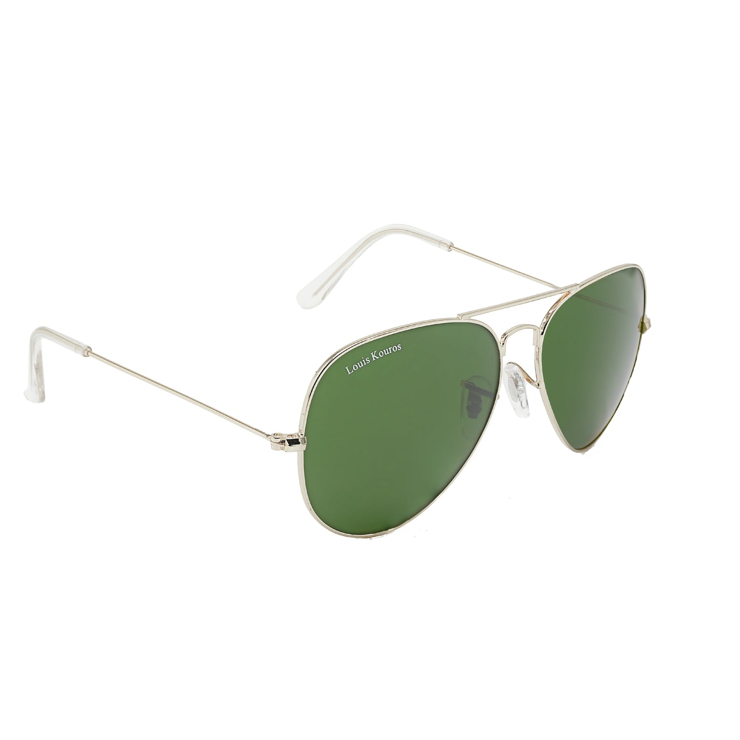 Green Armstoner Aviator Sunglasses (SUN-LK-3026-GRN1SIL-M) SWASTIK CREATIONS The Trend Point