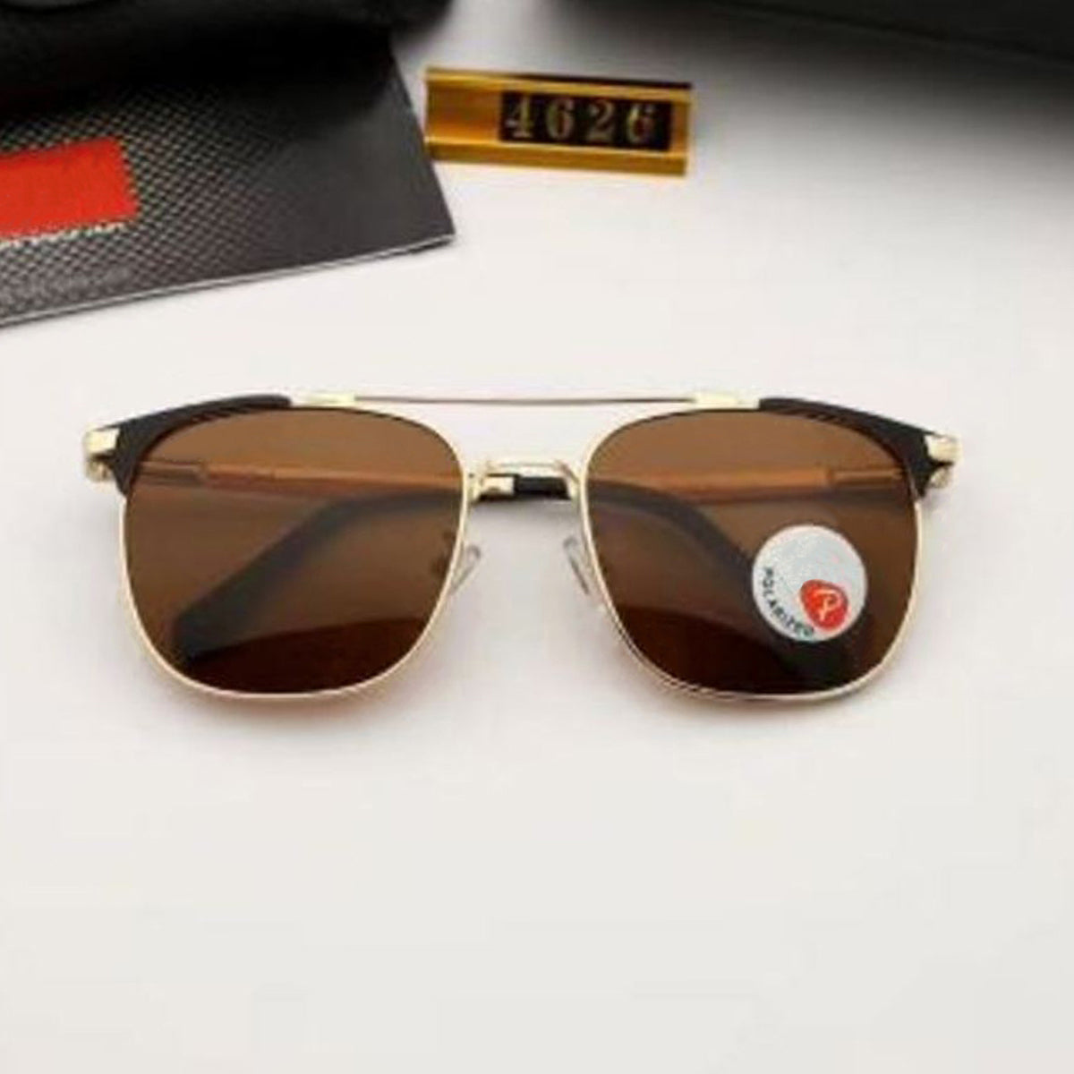 LK4626 inter Square Sunglasses (SUN-RN-4626-BRN1GLD-P)