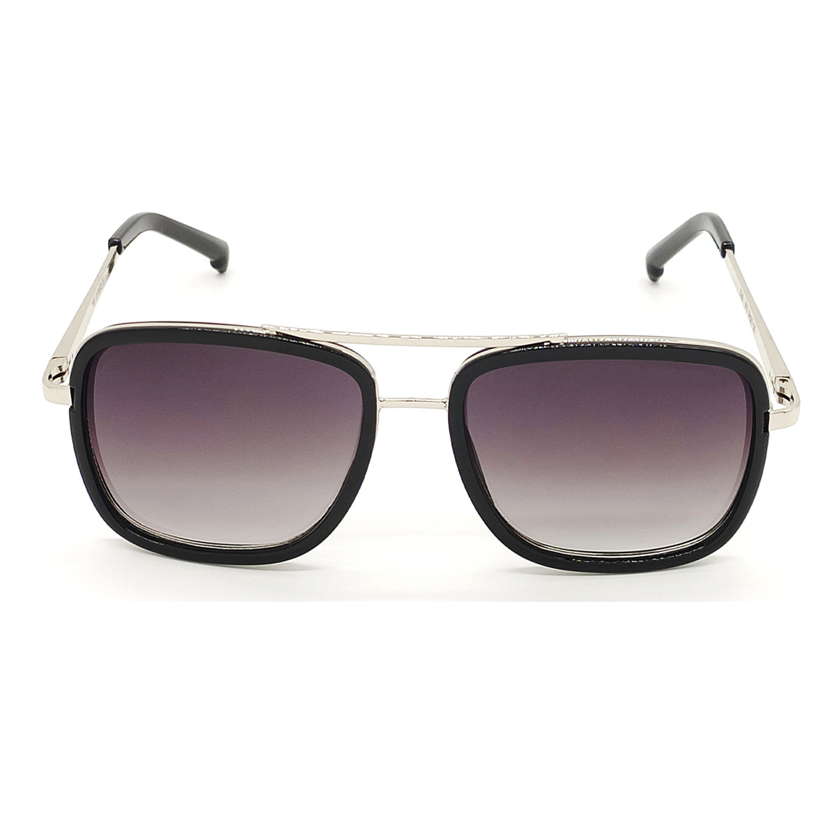 Black HUMBLEE Square Sunglasses (SUN-LC-0652-BLK2SIL-LARGE) - SWASTIK CREATIONS The Trend Point SWASTIK CREATIONS The Trend Point