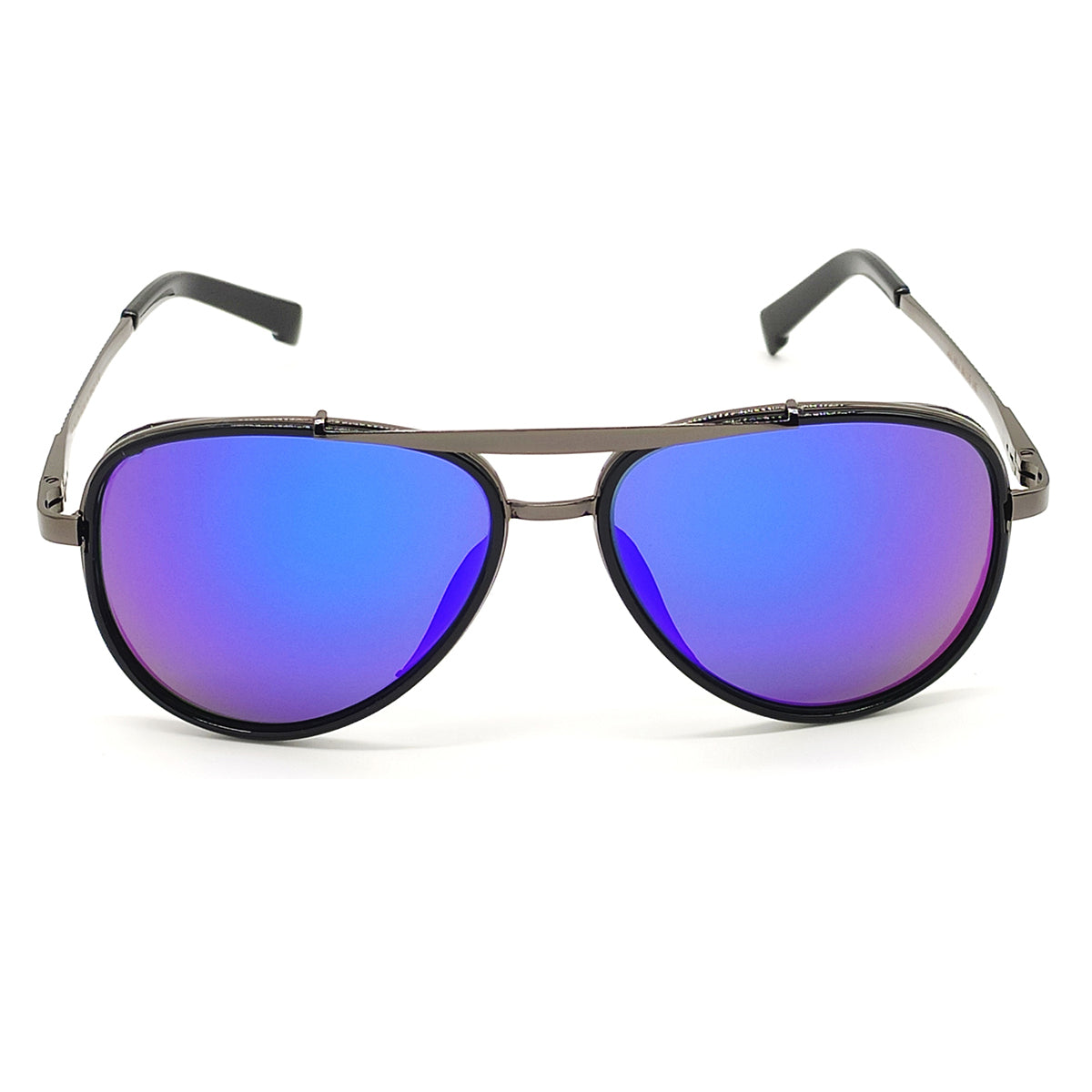 Frogurist 4414 Aviator Sunglasses (SUN-RN-4414-BLU3BLK-M) SWASTIK CREATIONS The Trend Point