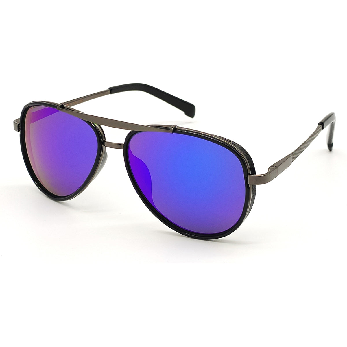 Frogurist 4414 Aviator Sunglasses (SUN-RN-4414-BLU3BLK-M) SWASTIK CREATIONS The Trend Point