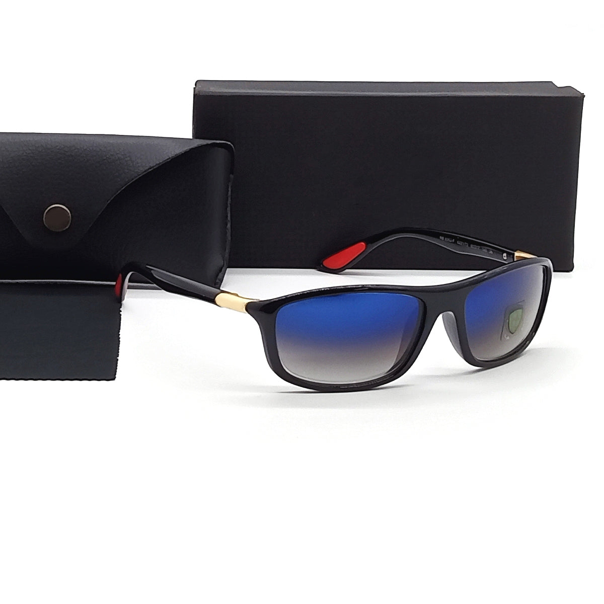 Monza RN8351 Wrap Around Sunglasses (SUN-RN-FR-8351-BLU2GLD-M) SWASTIK CREATIONS The Trend Point