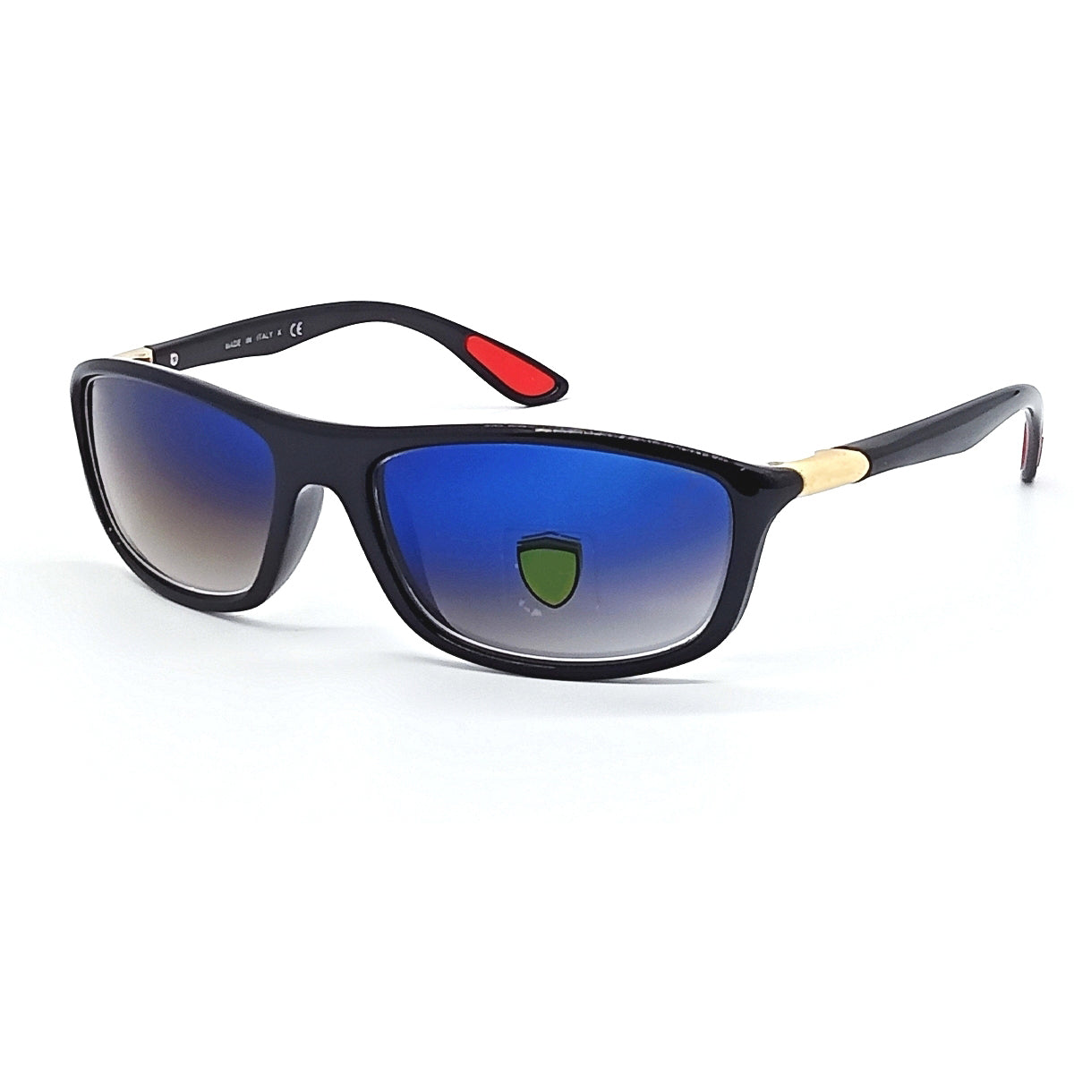 Monza RN8351 Wrap Around Sunglasses (SUN-RN-FR-8351-BLU2GLD-M) SWASTIK CREATIONS The Trend Point