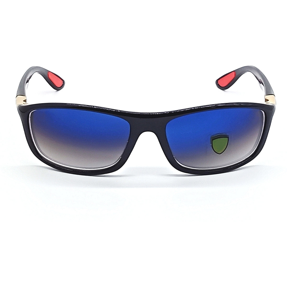 Monza RN8351 Wrap Around Sunglasses (SUN-RN-FR-8351-BLU2GLD-M) SWASTIK CREATIONS The Trend Point