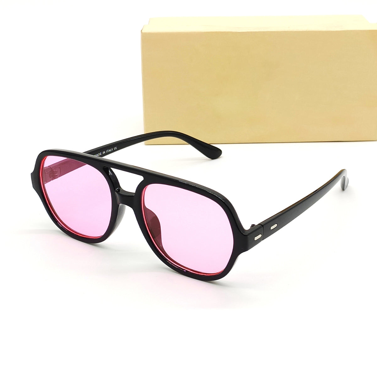 Pink GTA Square Sunglasses (SUN-GC-3340-PNK4BLK)