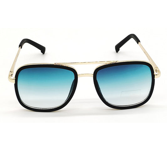 Green HUMBLEE Square Sunglasses (SUN-LC-0652-GRN2GLD-MEDIUM) - SWASTIK CREATIONS The Trend Point