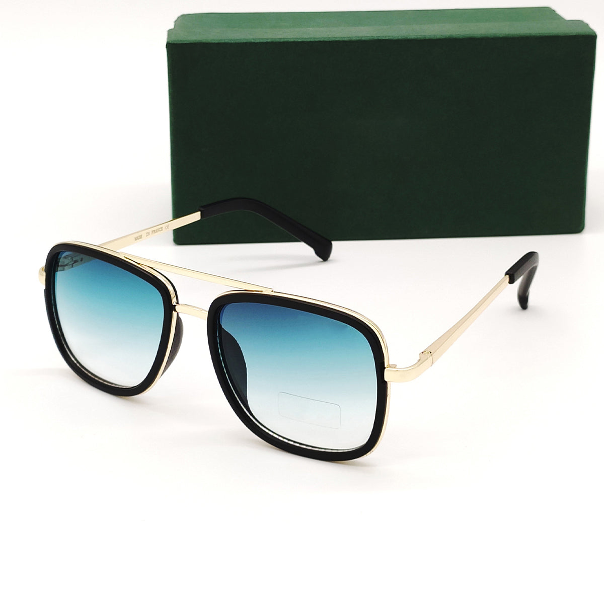 Green HUMBLEE Square Sunglasses (SUN-LC-0652-GRN2GLD-MEDIUM) - SWASTIK CREATIONS The Trend Point SWASTIK CREATIONS The Trend Point