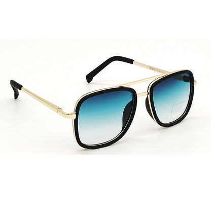 Green HUMBLEE Square Sunglasses (SUN-LC-0652-GRN2GLD-MEDIUM) - SWASTIK CREATIONS The Trend Point