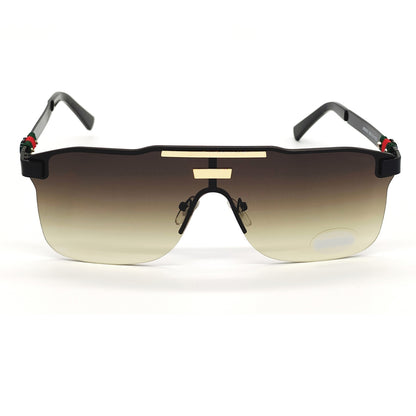 Brown Countryman Square Sunglasses (SUN-GC-3808-BRN2BLK) - SWASTIK CREATIONS The Trend Point