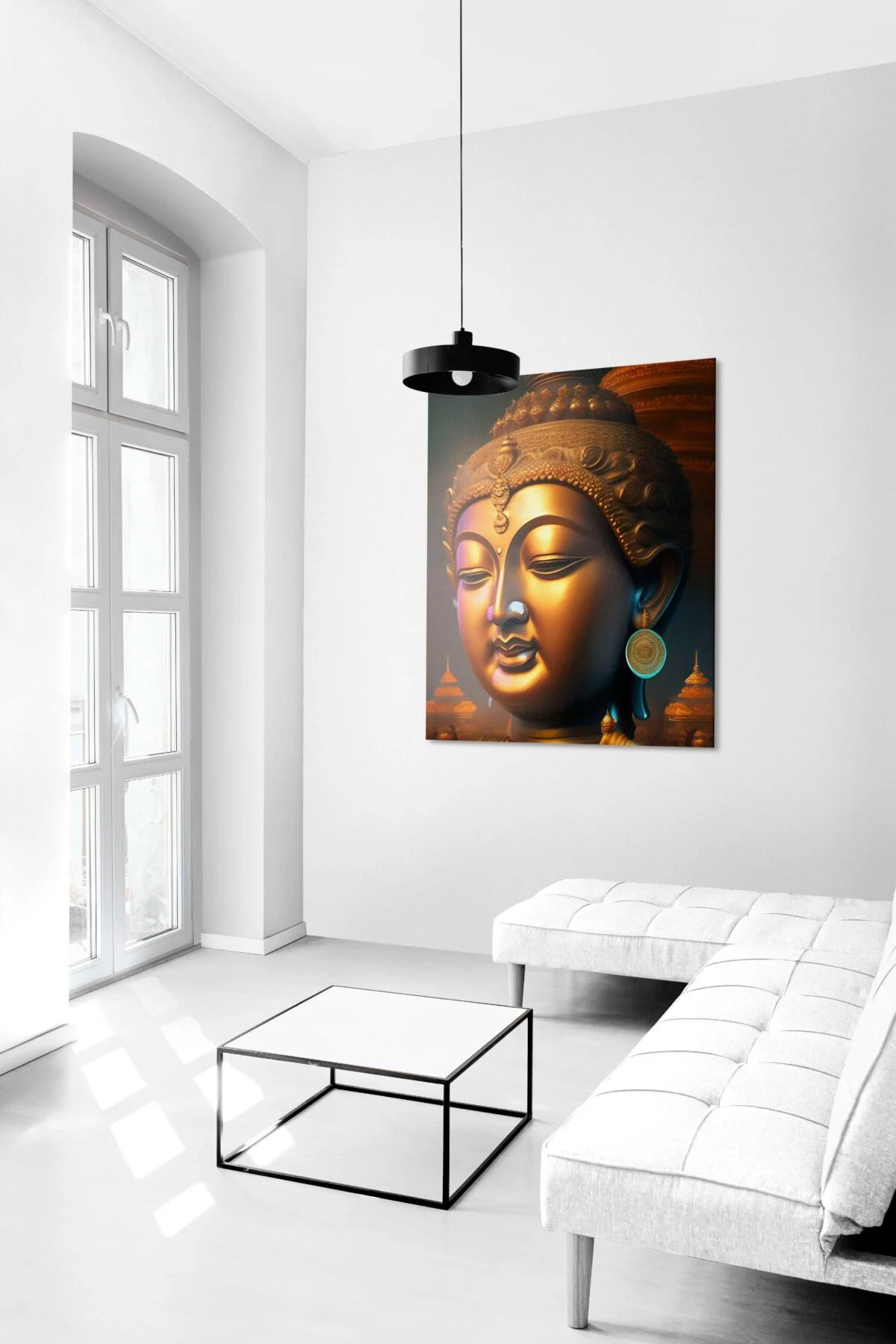 CH-BD5 Buddha Canvas Paintings For Wall Decoration For Living Room Bedroom Home Office & Hotels SWASTIK CREATIONS The Trend Point