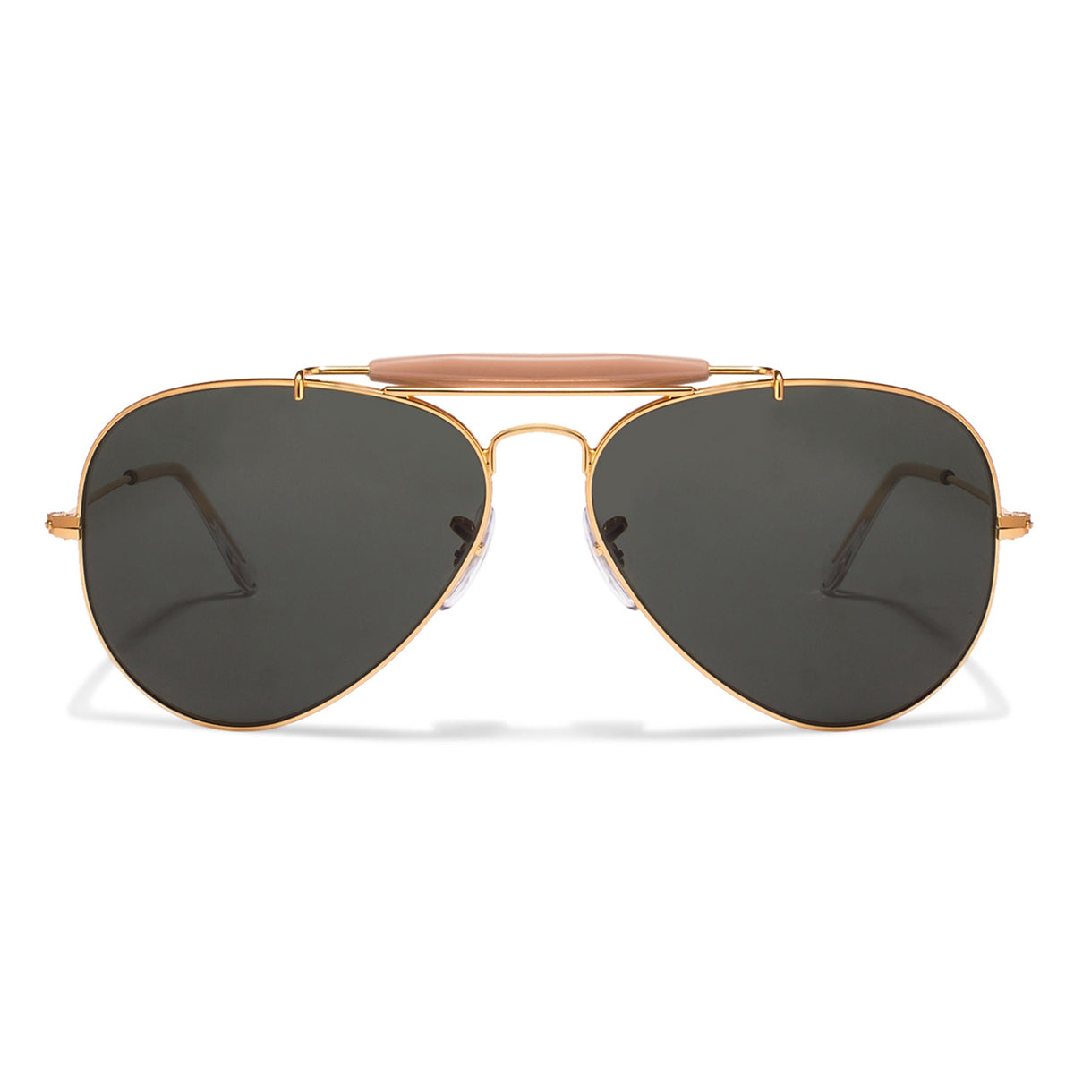 Black Novaper Aviator Sunglasses (SUN-RN-3422-BLK1GLD-M)