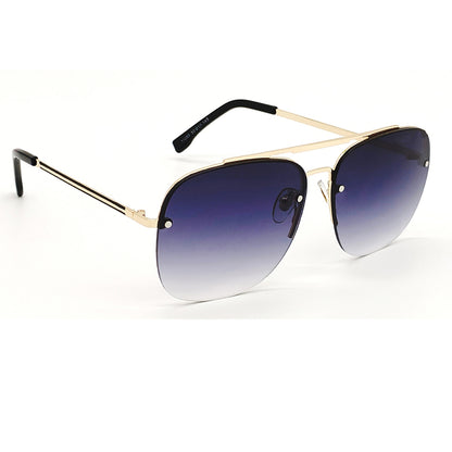 Black REBEL Square Sunglasses (SUN-LC-11089-BLK2GLD) - SWASTIK CREATIONS The Trend Point