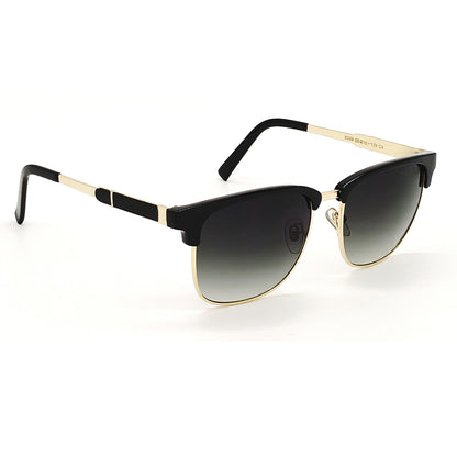 Black WESTERN MENIA Square Sunglasses (SUN-LC-8039-BLK2GLD) - SWASTIK CREATIONS The Trend Point