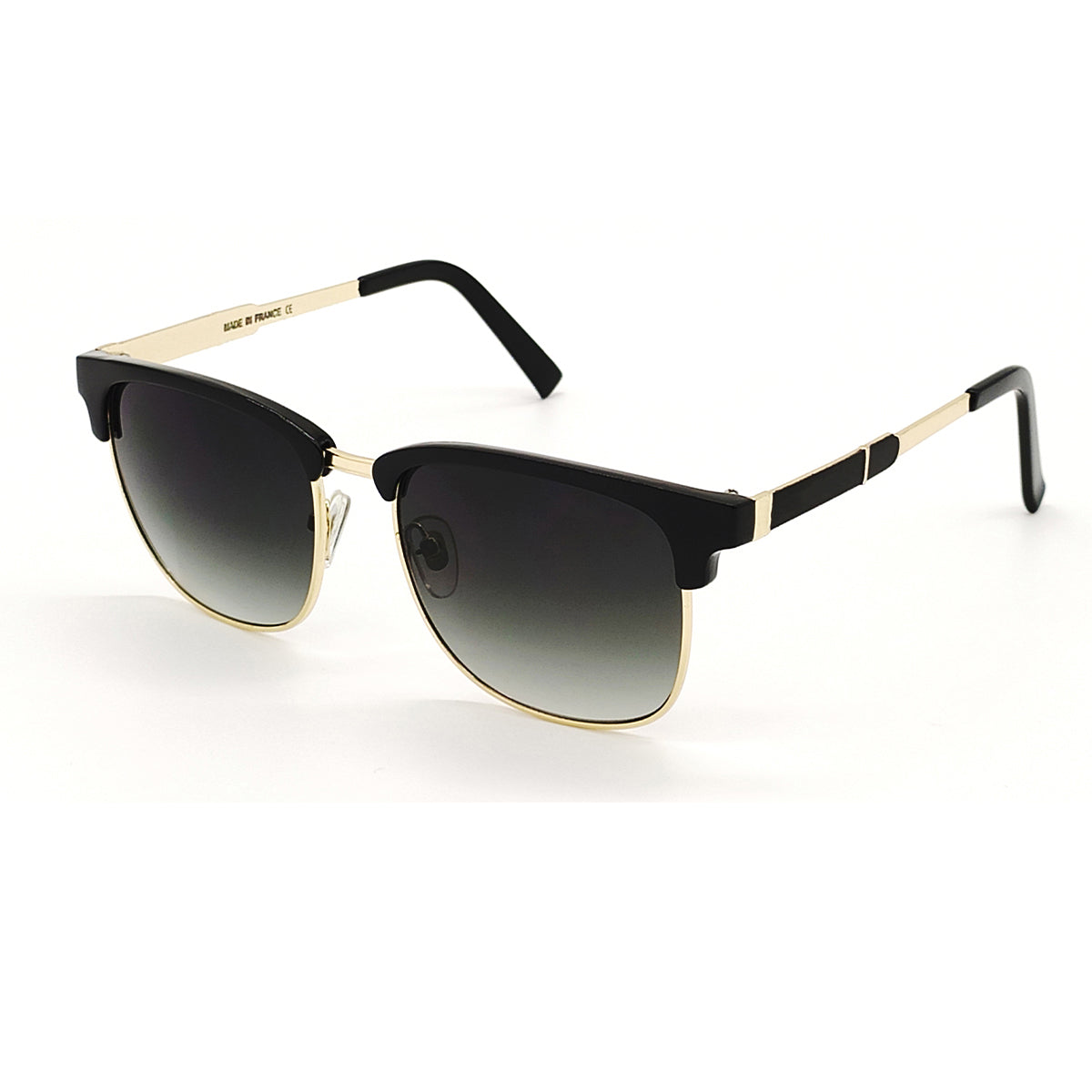 Black WESTERN MENIA Square Sunglasses (SUN-LC-8039-BLK2GLD)