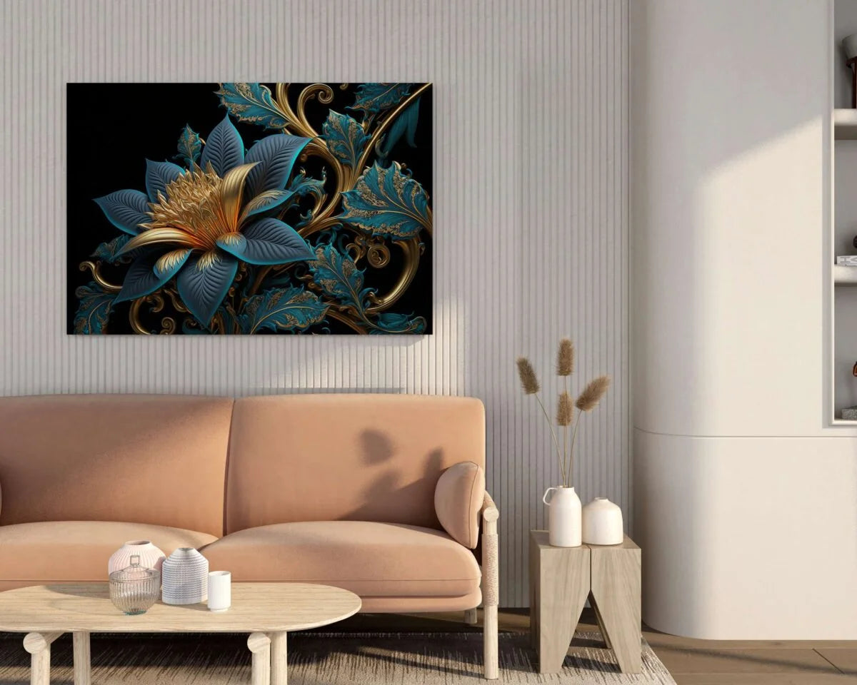 CH-FLW-LDP31 Flower Canvas Paintings For Wall Decoration For Living Room Bedroom Home Office & Hotels SWASTIK CREATIONS The Trend Point