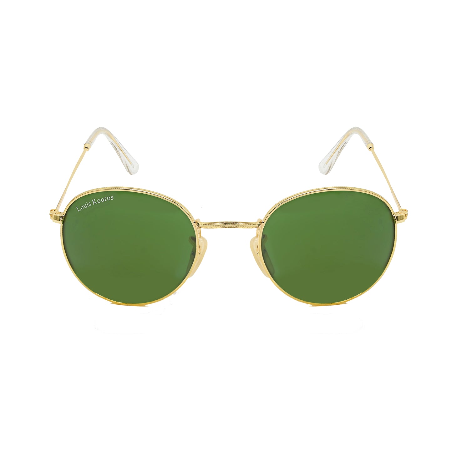 Green Mezage Round Sunglasses (SUN-LK-3447-GRN1GLD-M) SWASTIK CREATIONS The Trend Point