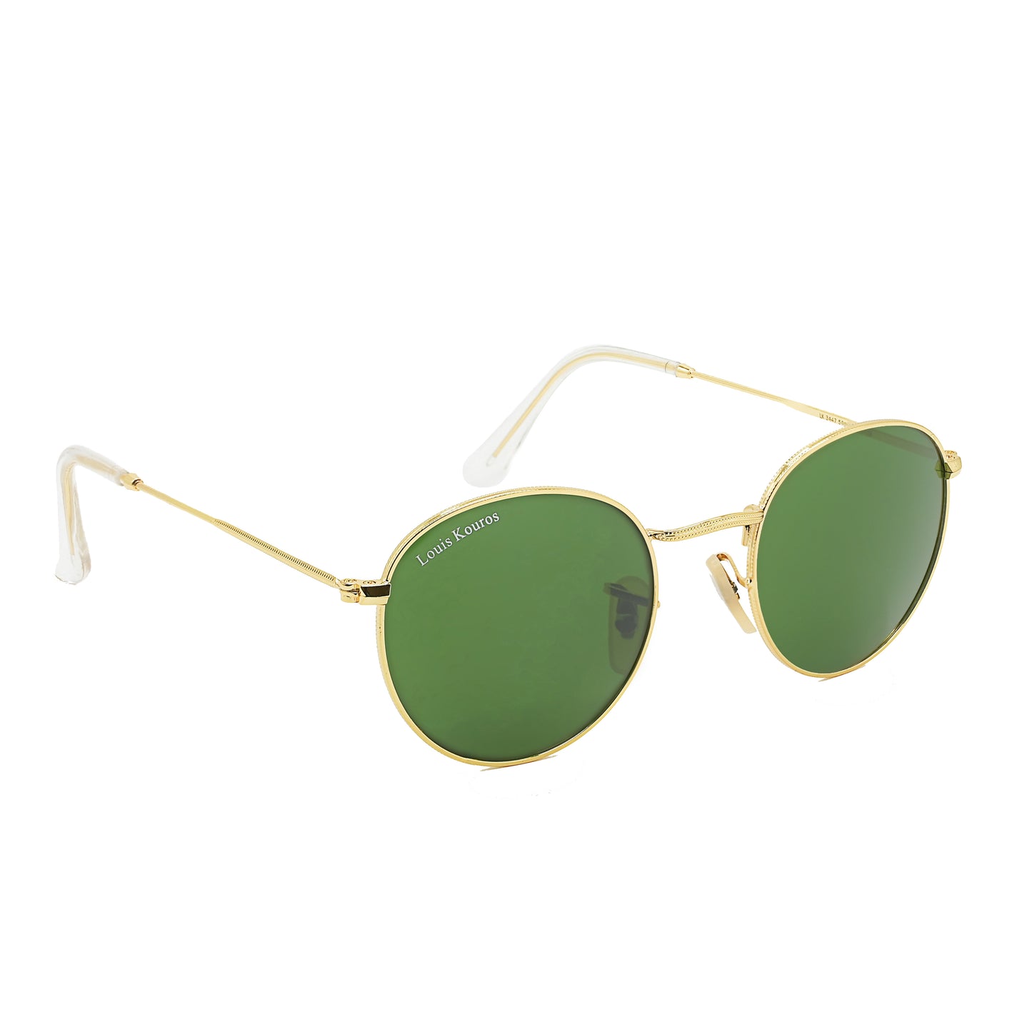 Green Mezage Round Premium Sunglasses (SUN-LK-3447-GRN1GLD-M) SWASTIK CREATIONS The Trend Point