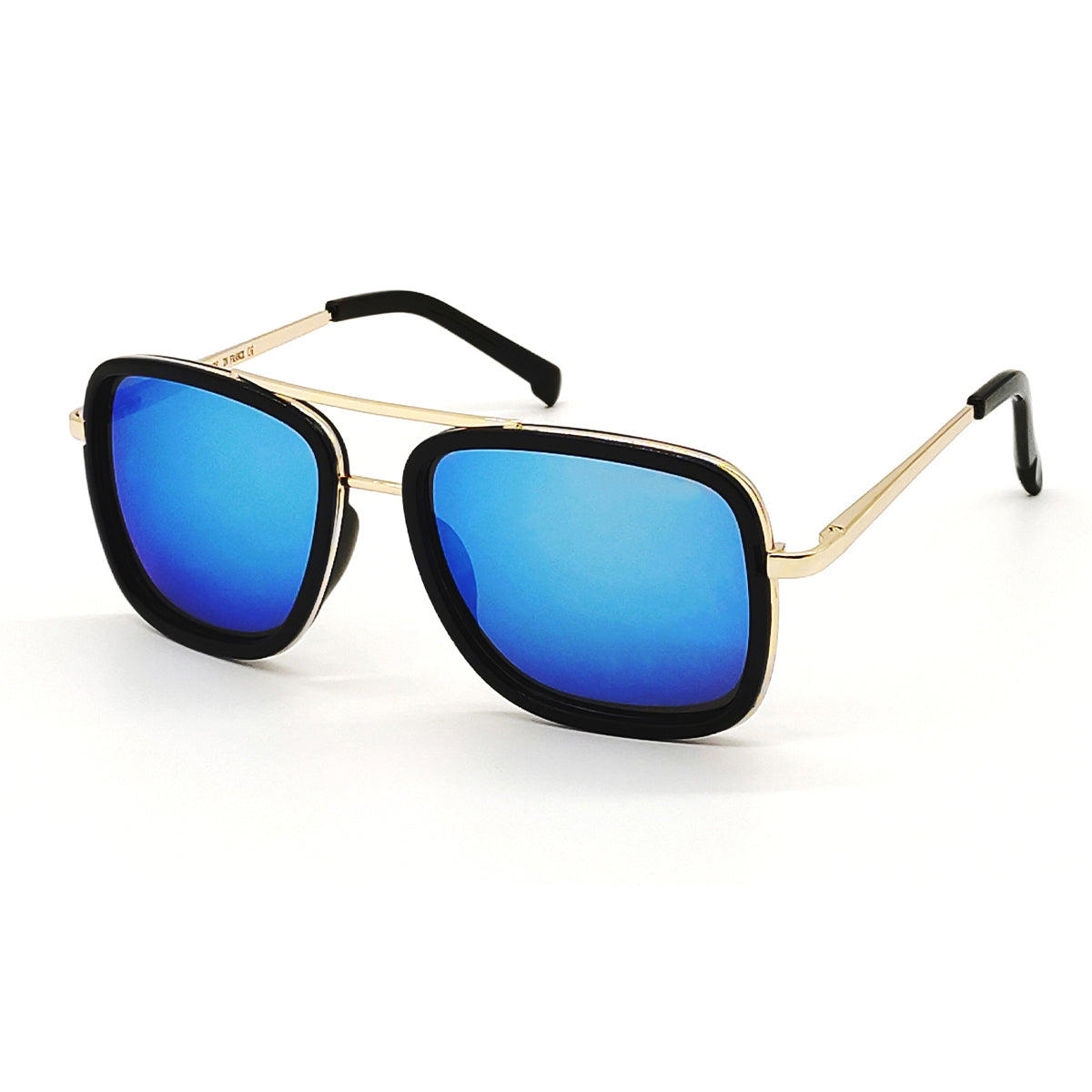 Aqua Blue HUMBLEE Square Sunglasses (SUN-LC-0652-AQB3GLD-LARGE) - SWASTIK CREATIONS The Trend Point SWASTIK CREATIONS The Trend Point