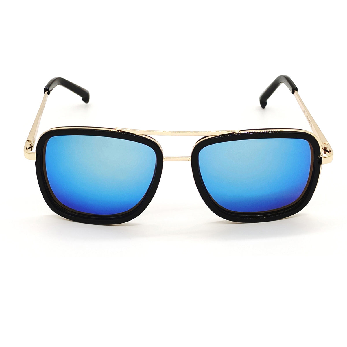 Aqua Blue HUMBLEE Square Sunglasses (SUN-LC-0652-AQB3GLD-LARGE) - SWASTIK CREATIONS The Trend Point SWASTIK CREATIONS The Trend Point