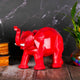 Swastik Creations Home Decor Elephant Statue Modern large Style Red Decoration Suitable for Living Room, Bedroom, Desk, Cabinet, Gifts