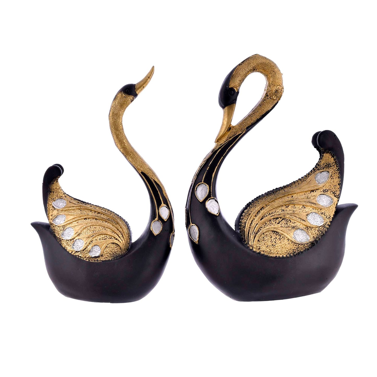 Swastik Trend Point Swan Pair Special Big Design Sculpture for Home Decor Showpiece Figurine -30 SWASTIK CREATIONS The Trend Point