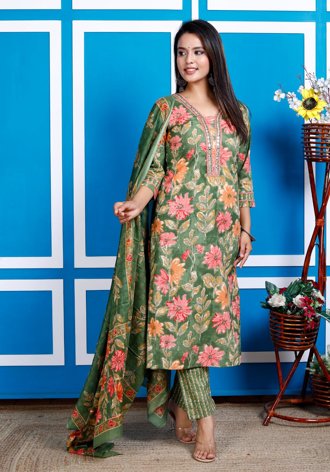 Beautiful printed cotton set - RZ05