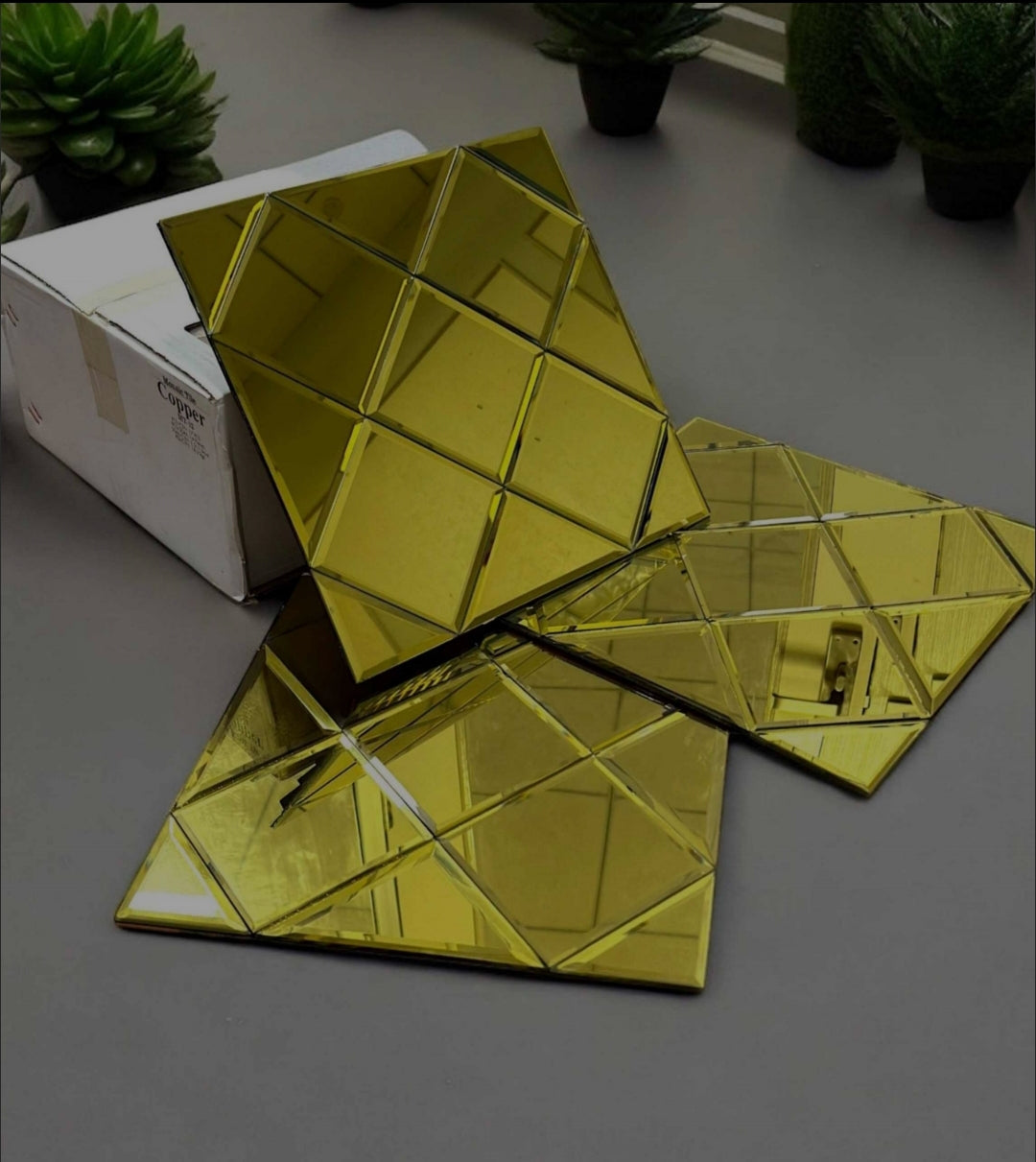 Golden Exclusive Glass Mosaic Tile (Box of 22 Pcs)