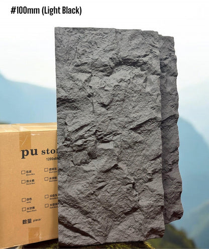 PU stone Panels (Box of 7pc) (Size 2*4ft) (100mm) (5colors)