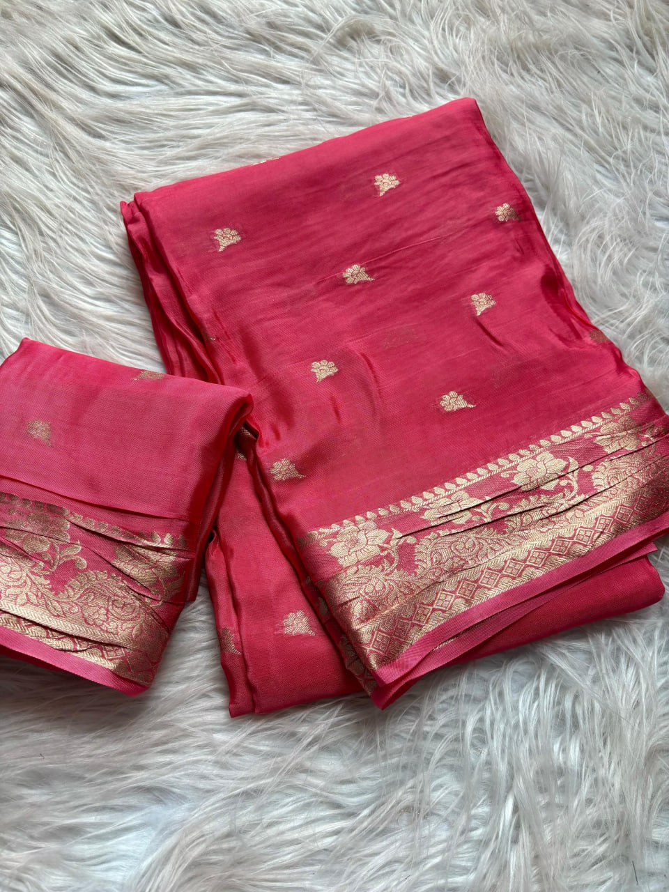 Mysore Silk Crepe silk saree (RIN193) SWASTIK CREATIONS The Trend Point