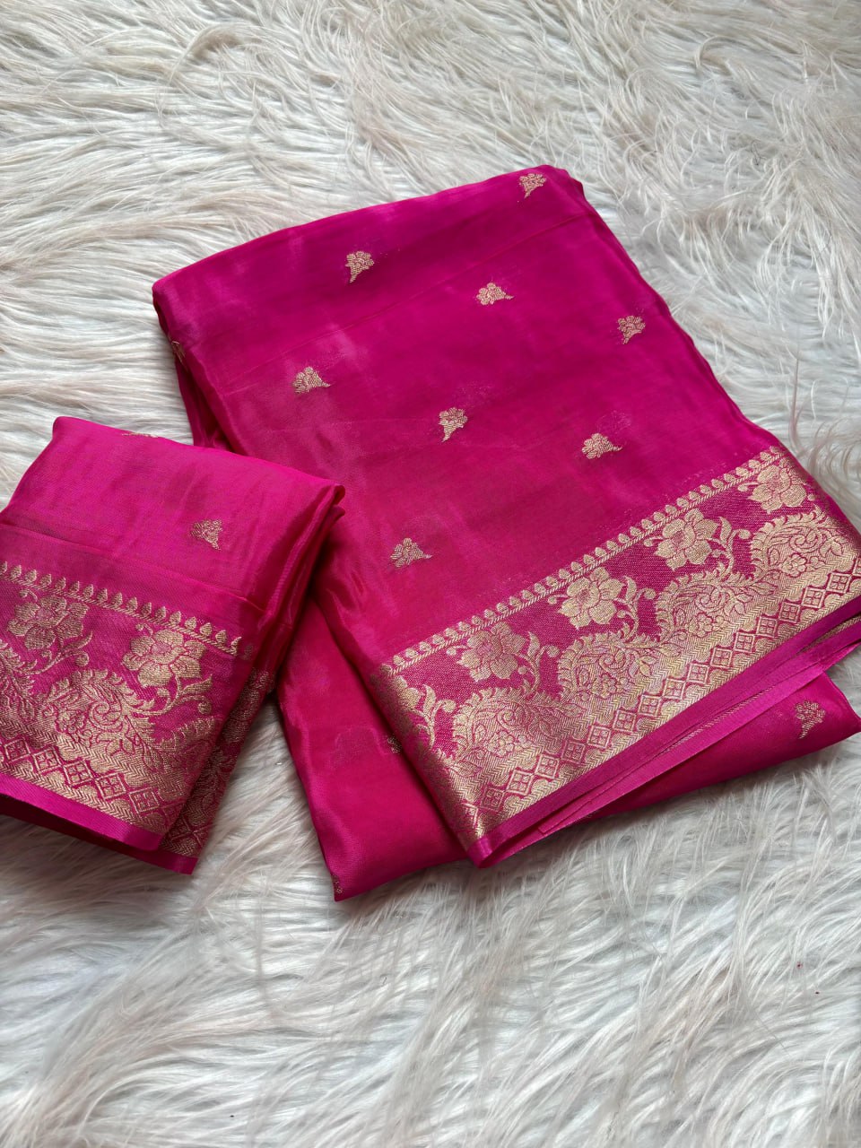 Mysore Silk Crepe silk saree (RIN193) SWASTIK CREATIONS The Trend Point