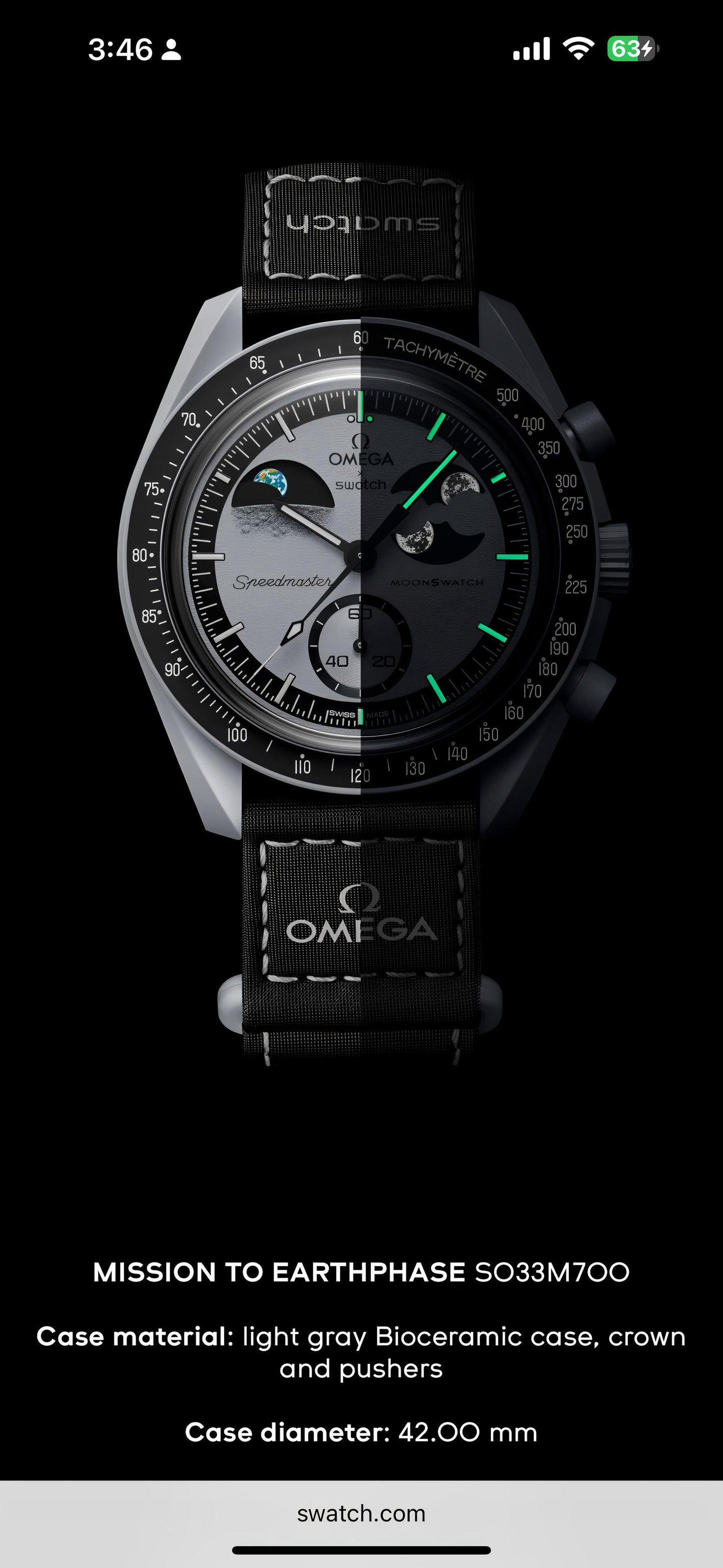 Omega Mission to the EarthPhase Original Model Series Watch SWASTIK CREATIONS The Trend Point