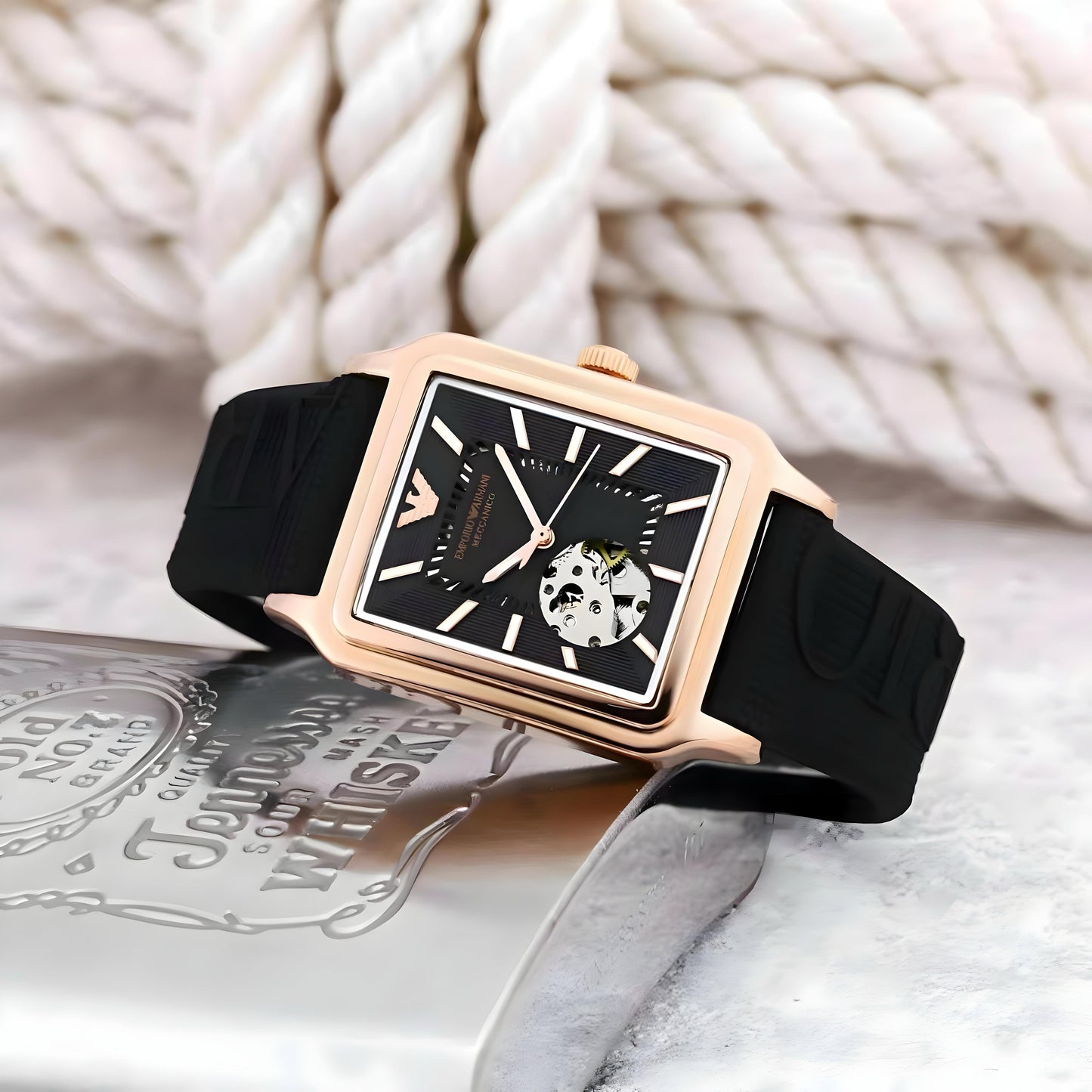 All New Emporio Armani Meccanico Automatic Watch SWASTIK CREATIONS The Trend Point