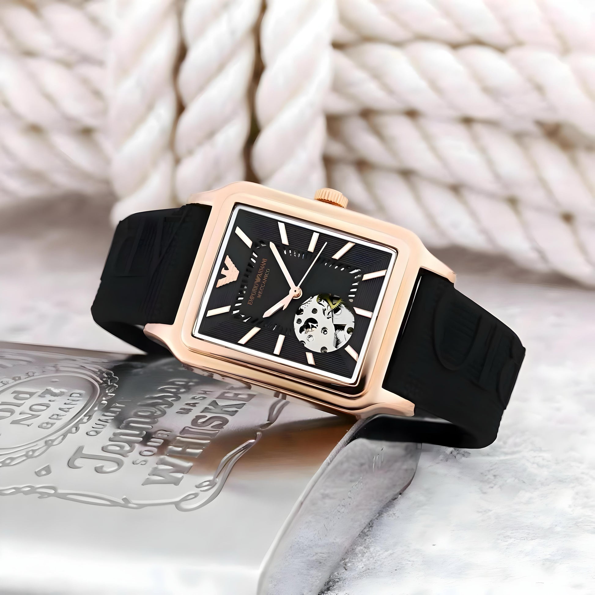 All New Emporio Armani Meccanico Automatic Watch