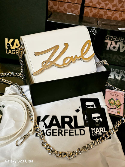 Karl Lagerfeld Small K/Signature Bag Mirror