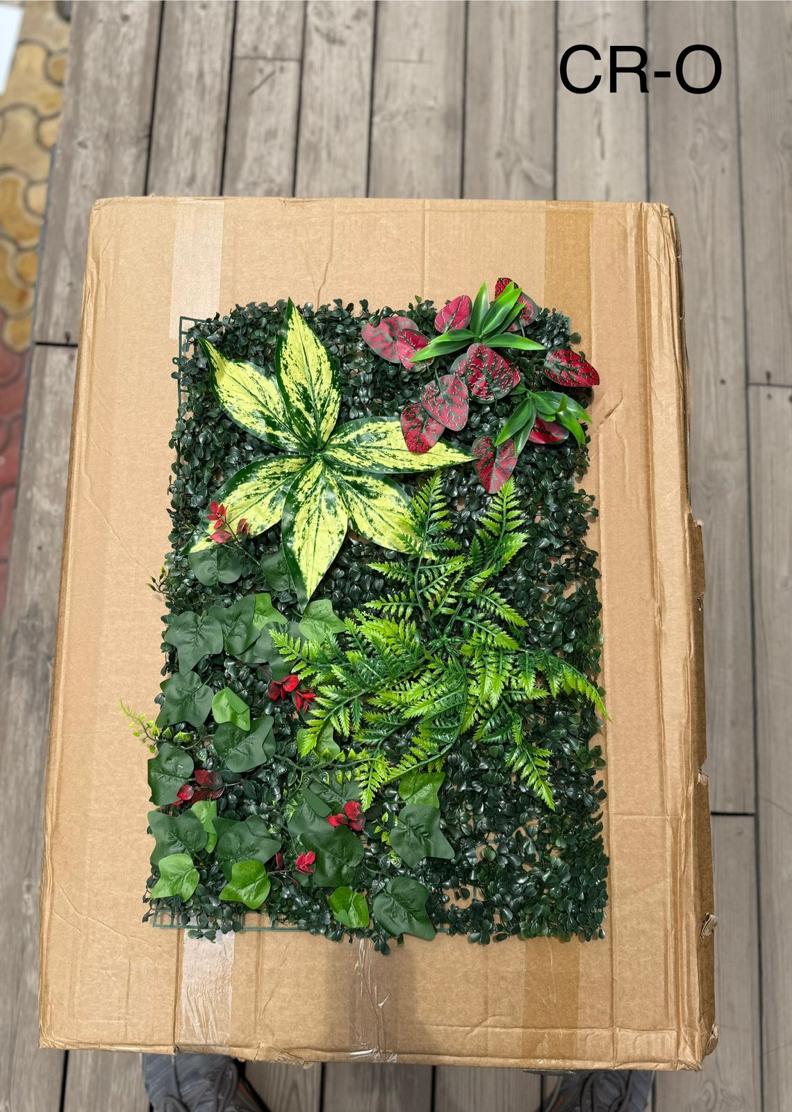 CR-O Artificial Grass Vertical Garden Sheet (Min 10pcs) (Size 16 x 24 Inches)