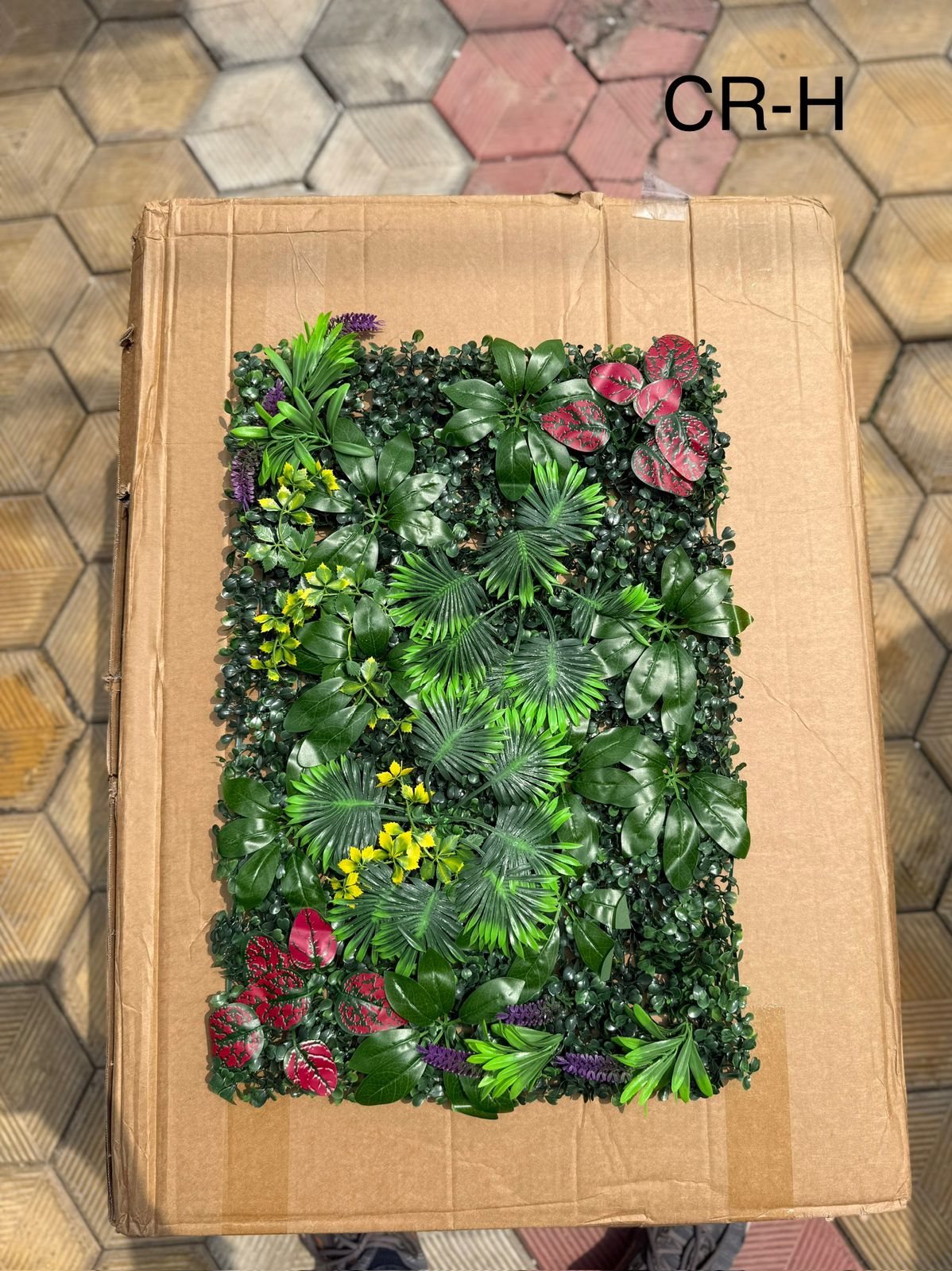 CR-H Artificial Grass Vertical Garden Sheet (Pack of 10pcs) (Size 16 x 24 Inches)