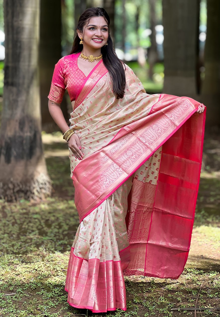 Kanjivaram Tissue Pattu Traditional Silk Saree (RIN116 Pattu vol-3) SWASTIK CREATIONS The Trend Point