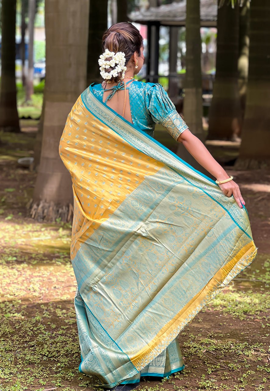 Kanjivaram Tissue Pattu Traditional Silk Saree (RIN116 Pattu vol-3) SWASTIK CREATIONS The Trend Point