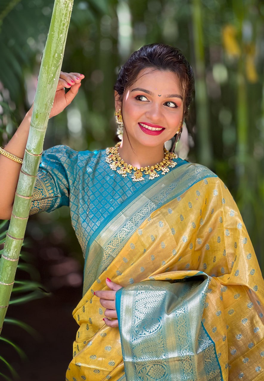 Kanjivaram Tissue Pattu Traditional Silk Saree (RIN116 Pattu vol-3) SWASTIK CREATIONS The Trend Point