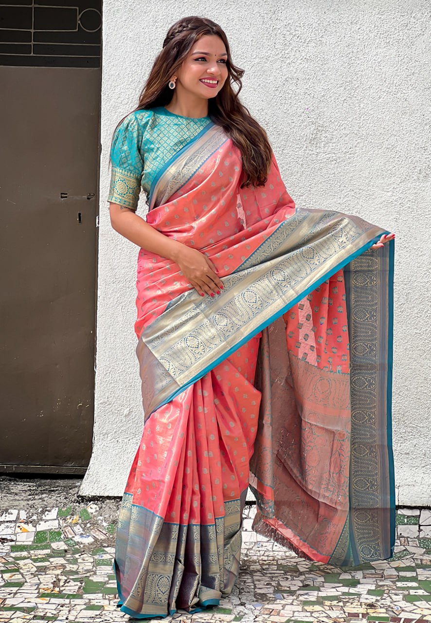 Kanjivaram Tissue Pattu Traditional Silk Saree (RIN116 Pattu vol-3) SWASTIK CREATIONS The Trend Point