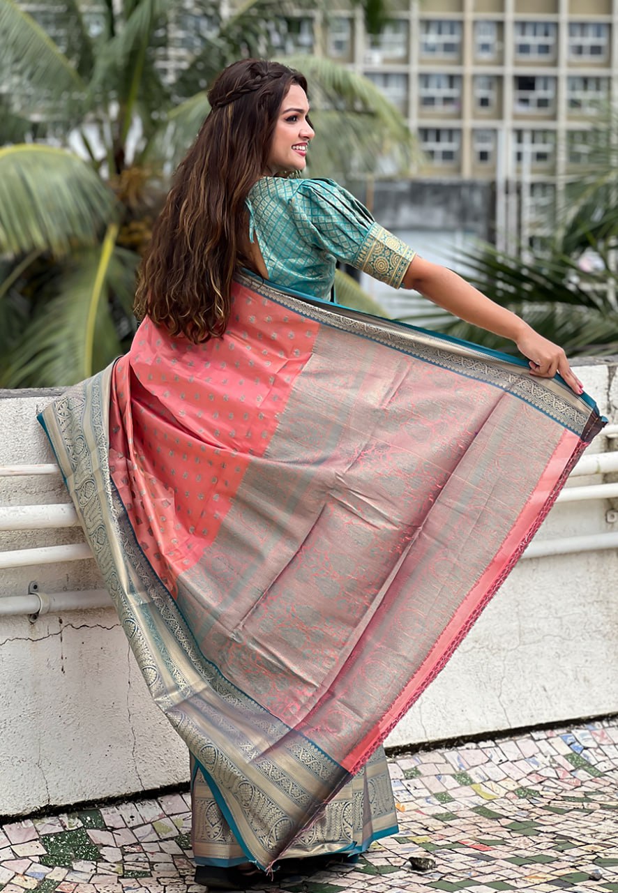 Kanjivaram Tissue Pattu Traditional Silk Saree (RIN116 Pattu vol-3) SWASTIK CREATIONS The Trend Point