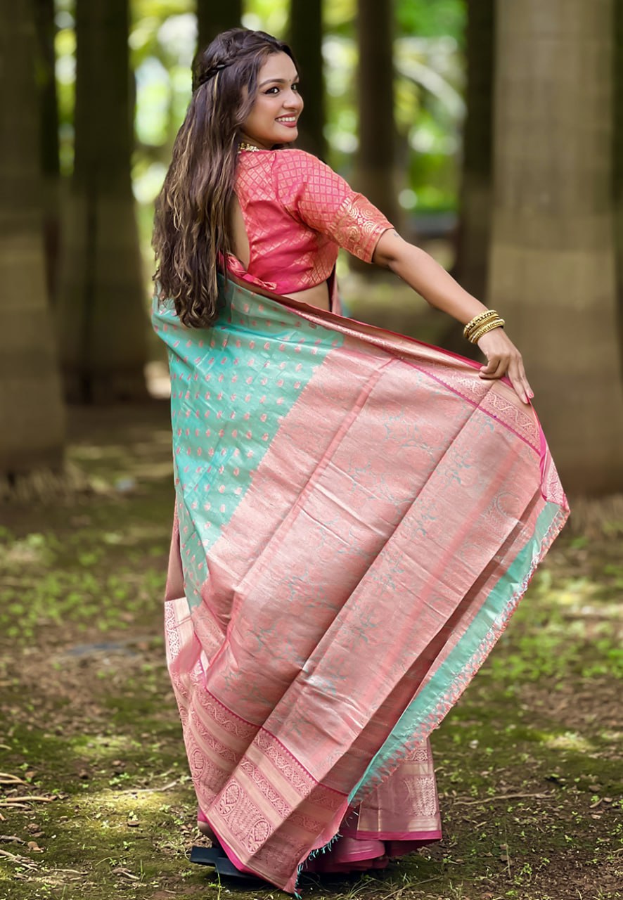 Kanjivaram Tissue Pattu Traditional Silk Saree (RIN116 Pattu vol-3) SWASTIK CREATIONS The Trend Point