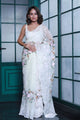 Shinning Silk Jimmy Choo Embroidered Jaal Saree