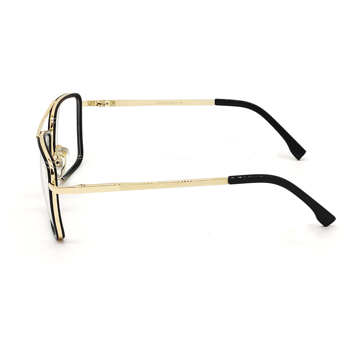 Clear(Transparent) HUMBLEE Square Sunglasses (SUN-LC-0652-CLR5GLD-MEDIUM)