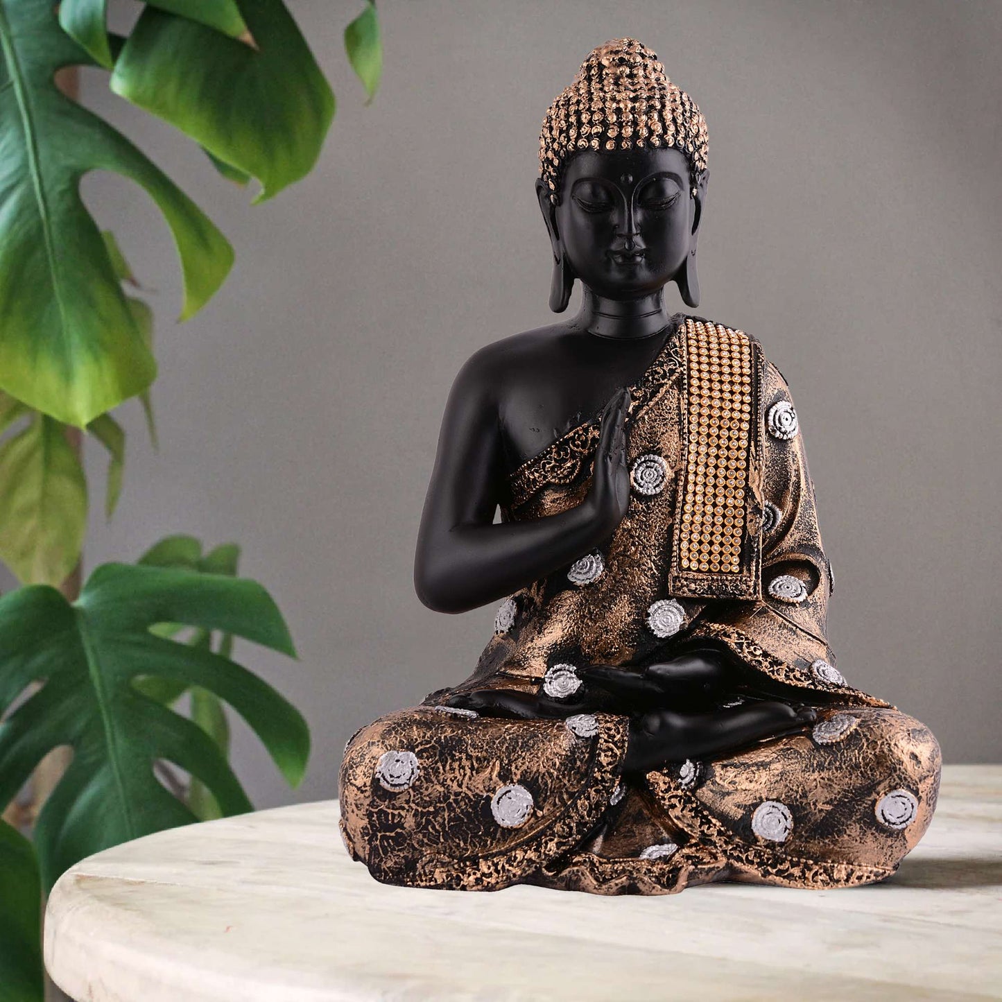 Swastik Trend Point Gautam Buddha Statue Showpiece Idol Figurine for Feng Sui, Vastu, Home Decor, Office, Diwali, Gifting, Living Room, Bedroom, Study Table -13 SWASTIK CREATIONS The Trend Point