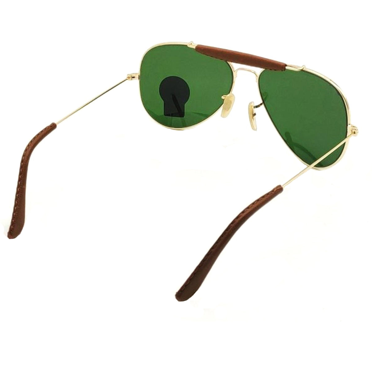 Green Novaper Aviator Sunglasses (SUN-RN-3422-GRN1GLD-M) SWASTIK CREATIONS The Trend Point