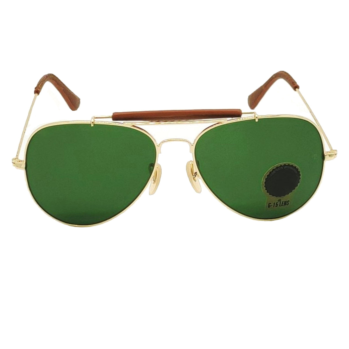 Green Novaper Aviator Sunglasses (SUN-RN-3422-GRN1GLD-M) SWASTIK CREATIONS The Trend Point