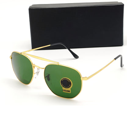 Daytona 3648 Square Sunglasses (SUN-RN-3648-GRN1GLD-M)