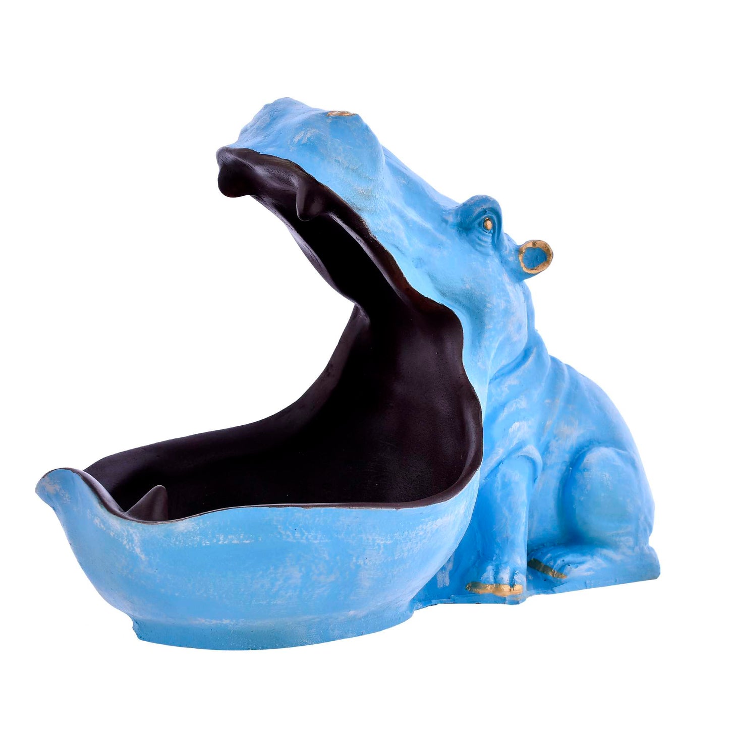 Swastik Trend Point Big Mouth Hippopotamus Showpiece As Storage Hippo Animal Statue For Home Decor SWASTIK CREATIONS The Trend Point