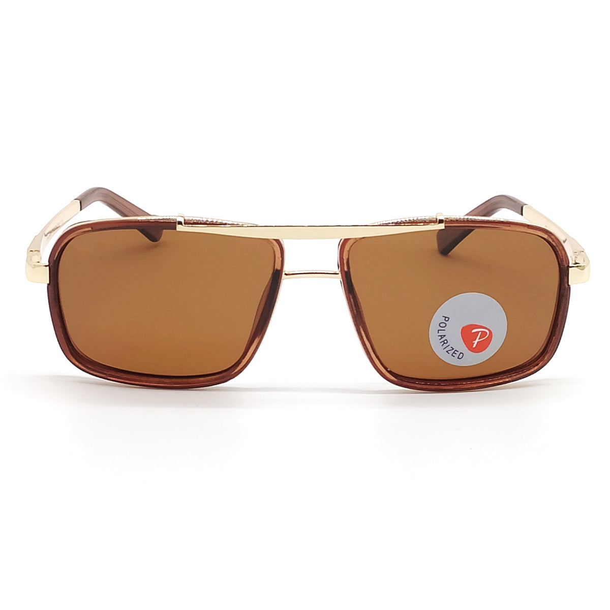 LEGEND 4413 Square Sunglasses (SUN-RN-4413-BRN1GLD-P) SWASTIK CREATIONS The Trend Point